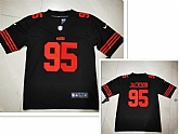 Men's San Francisco 49ers #95 Drake Jackson 2022 Black Vapor Untouchable Stitched Jersey,baseball caps,new era cap wholesale,wholesale hats